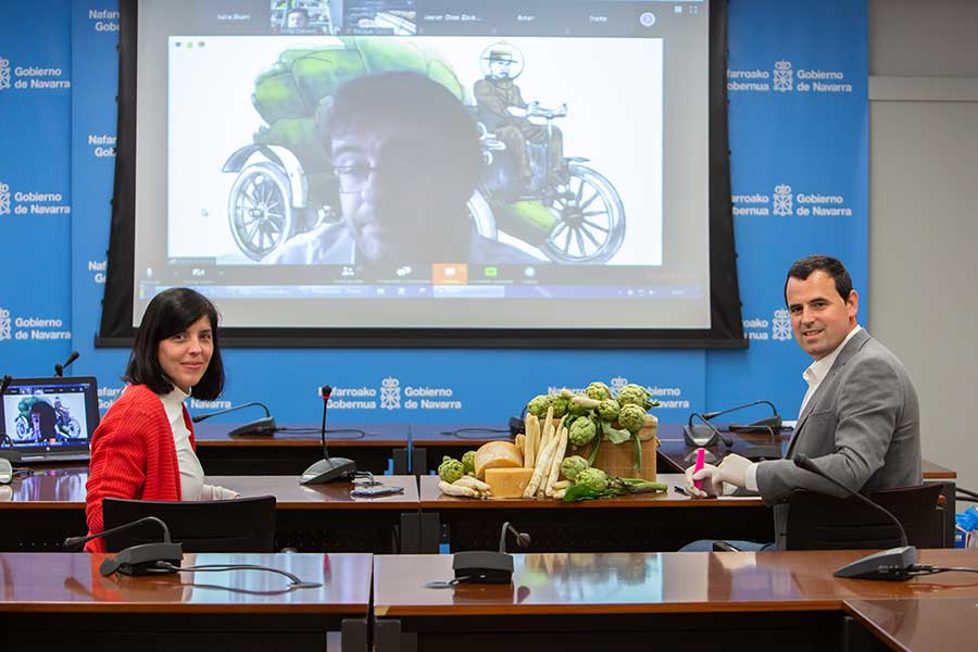 Cien estudiantes del Basque Culinary Center realizan una visita virtual de producto gastronómico local por varias comarcas de Navarra