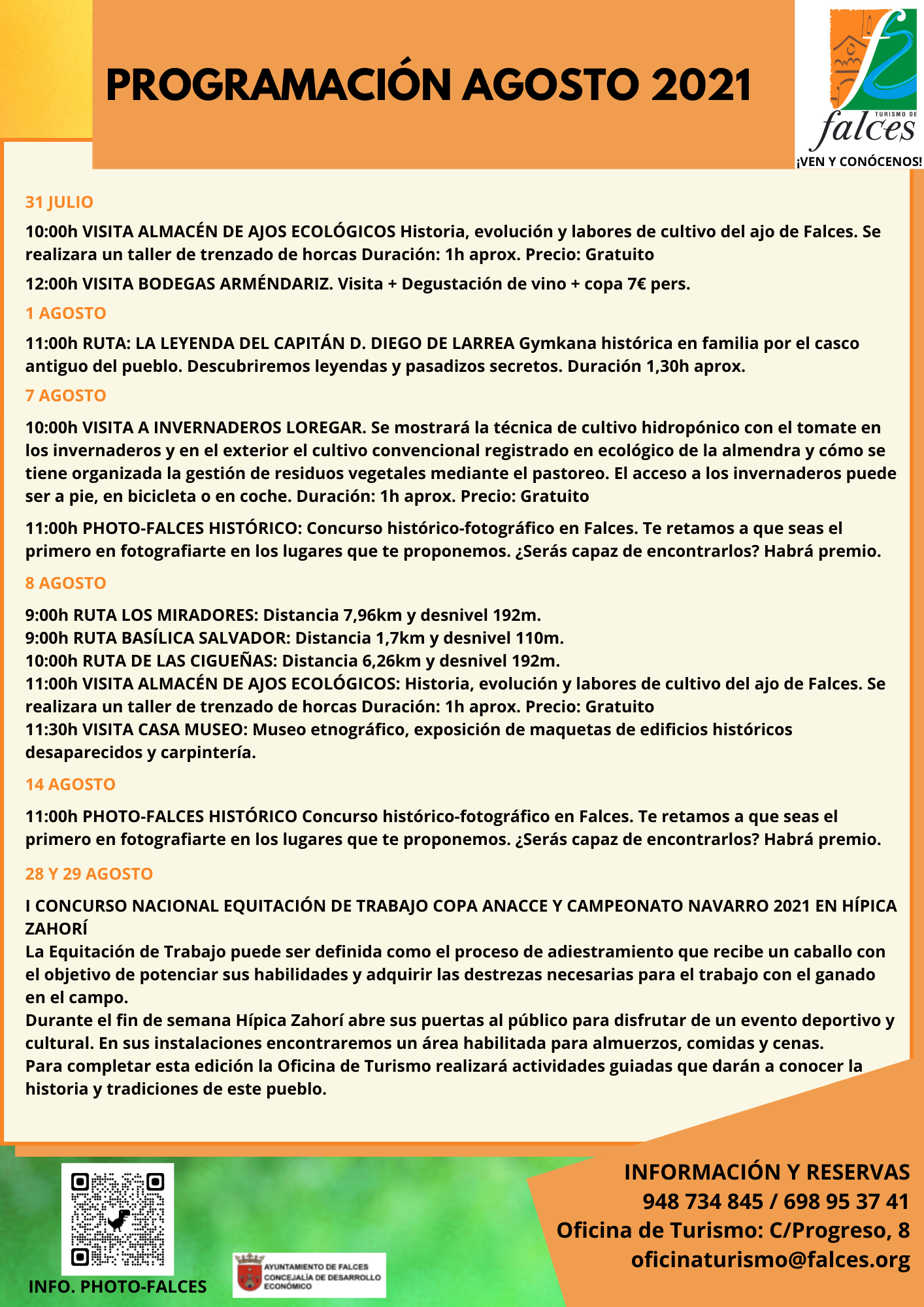 PROGRAMA ACTIVIDADES AYUNTAMIENTO FALCES